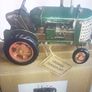 2 Green &blue Sil Ornament Recro Steel Tractors Image 4