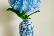 vase Vintage Blue White Crackle Glaze Floral Vase 25cm Price