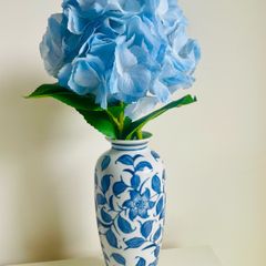 vase Vintage Blue White Crackle Glaze Floral Vase 25cm Price