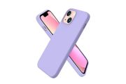 Liquid Silicone Shockproof Case For iPhone 13 Mini Luxury Soft Phone Cover Purple New - FHT4IP13MLK