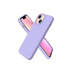 Liquid Silicone Shockproof Case For iPhone 13 Mini Luxury Soft Phone Cover Purple New - FHT4IP13MLK