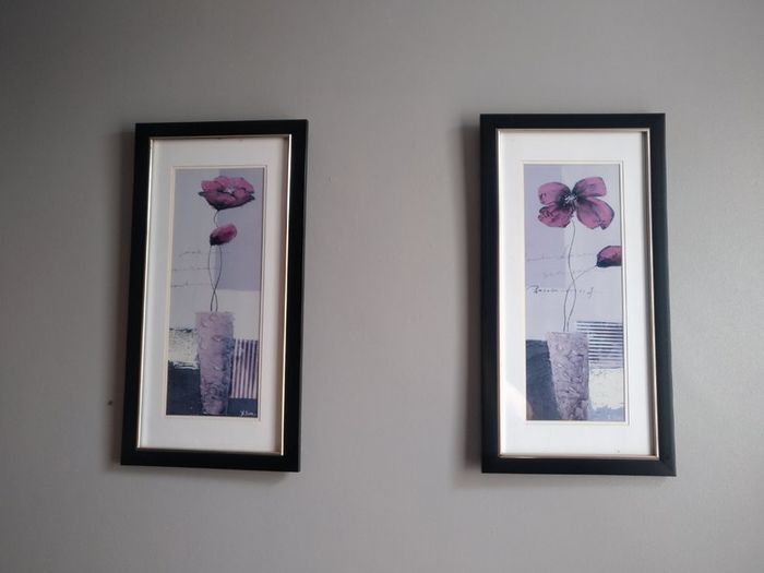 Two photos of flowers