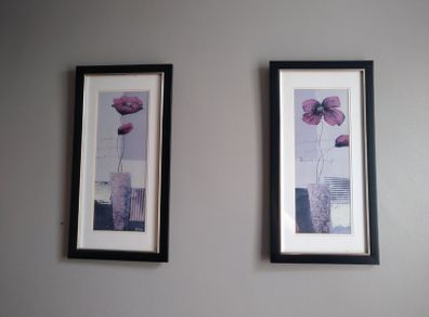Two photos of flowers