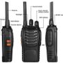 10pcs Two-Way Radio Walkie Talkies-Long Range Walkie Talkie 16CH Single Band LED Light Voice Prompt with Original Earpieces for Field Survival Biking and Hiking (FREE POSTAGE) Image 2
