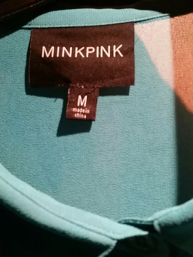 ALL PRICES REDUCED- Genuine MinkPink Turqouise blouse
