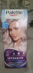 Palette Intensive Colour Cream 10-19 Cool Silver Blonde Hair Colour - Full Box - with English Instruction Leaflet (Pack of 10)