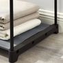 Set of 2, Wardrobe with 2 Clothes Rails, Storage of Clothes, Fabric Cabinet, Clothes Rack, Foldable, Dressing Room, Bedroom, 140 x 43 x 174 cm, Grey Image 5