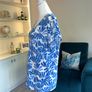 Ladies Blue & White Short Sleeved Top from Cecil. Size Medium UK 10 -12 / EU 38-40 Image 9