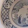 Fabulous Antique Blue and White 9 Inch Breakfast Plate By Furnivals Limited, in the Popular "Old Chelsea" Pattern Circa 1915+ Image 5