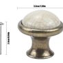 10PCS Vintage Cabinet Knobs, 33MM Ceramic Knobs, Vintage Shabby Chic Round Drawer Knobs, Kitchen Cabinet Cupboard Drawer Door Knobs Pull Handles for Chest of Drawers Kitchen Cabinet Cupboards (FREE POSTAGE) Image 2