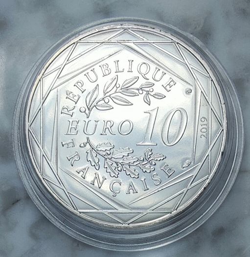 France 10 Euro Silver (.333) Uncirculated Coin 2019 - D'artagnan - History of France