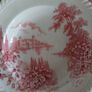 Vintage Johnson Bros "Castle On The Lake" Pink Transferware Tea Set Image 6