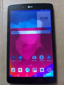 LG 7 inch Tablet, Model V480, 16GB, Screen has water stain, but still very viewable, and everything works fine, youtube etc