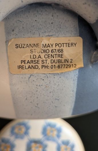 Suzanne May Pottery Casserole Dish Irish Studio Pottery Dublin Lidded