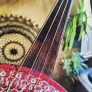THE ROUGHNECK Fretless hand carved African neck with a vintage Hunters biscuit tin Image 5