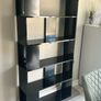 Black shelf unit sitting room/kitchen unit Image 3