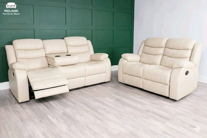 Roma 3+2 Manual Leather Recliner Sofa Set