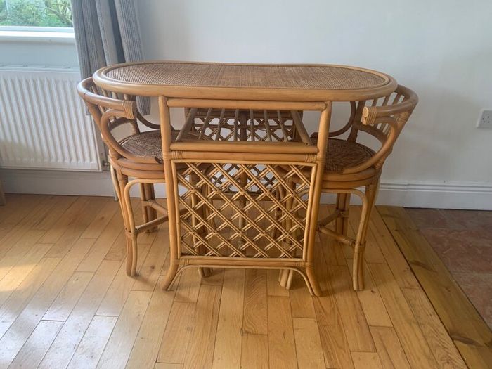 Mid Century Bamboo Rattan
