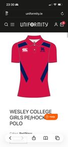 Girls Wesley hockey  top size 8/10