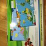 LeapFrog Tag World Map Activity Board, Activity Sets -Human Body, Letters, Numbers, ABC learn Chalkboard Image 2