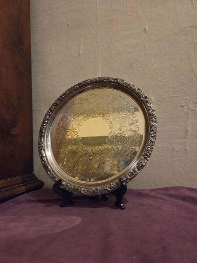Etched Sheffield Plate