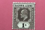 Sierra Leone Ed VII 1907 1 Shilling Black/Green