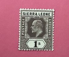 Sierra Leone Ed VII 1907 1 Shilling Black/Green