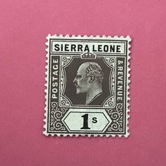 Sierra Leone Ed VII 1907 1 Shilling Black/Green