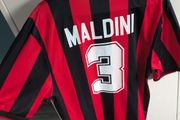Retro AC Milan Home Kit 1990's - Maldini 3
