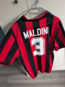 Retro AC Milan Home Kit 1990's - Maldini 3
