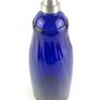 Vintage cobalt blue glass decanter bottle Image 3