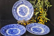 Antique George Jones &amp; Sons "Abbey" 1790 Luncheon Plates x 3