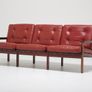 Vintage Danish Rosewood & Leather Three Seat Sofa Capella by Illum Wikkelso for N. Eilersen, 1960s. Image 6