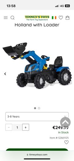 New Holland Toy Tractor