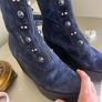 marco moreo navy wedge boots Image 3