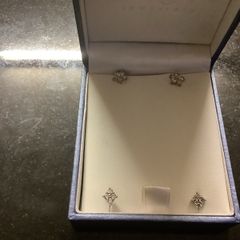 Earrings two pair 925 silver
