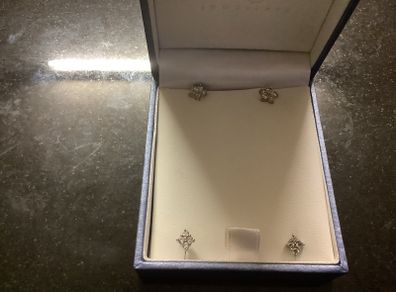 Earrings two pair 925 silver