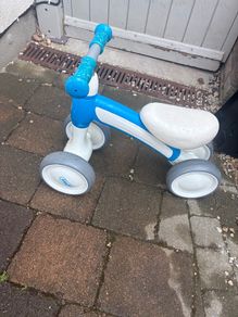 Two mini balance bike/toddler trikes