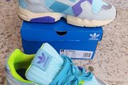Adidas Originals ZX Torsion UK-8.5/EUR-42/2.3 EF4343 Clear Aqua/Solar Yellow/Purple-2019