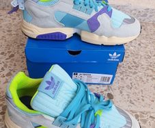 Adidas Originals ZX Torsion UK-8.5/EUR-42/2.3 EF4343 Clear Aqua/Solar Yellow/Purple-2019