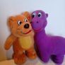 The Natural Confectionery Company Advertising Plush Dinosaur and Bear Image 2