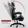 Gaming Chair Ergonomic Computer Chair Office Chair Desk Swivel Chair Adjustable Reclining Footrest Cushion White New! Image 6