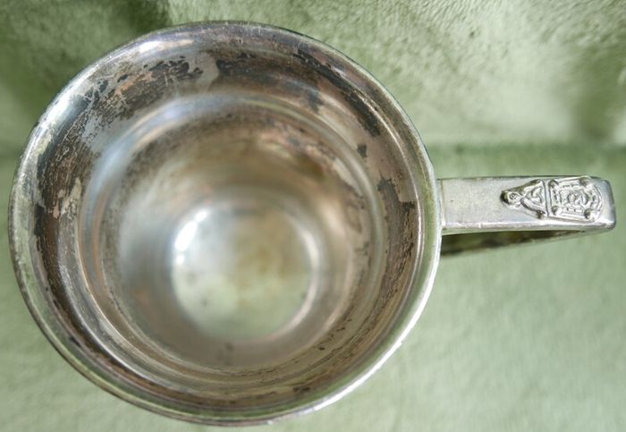 Vintage "A B & S" -Atkin Brothers & Sons, Silver-Plated Mug 1853s