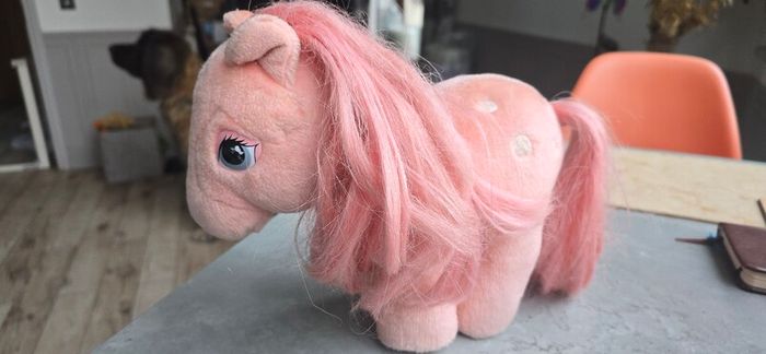 Cotton Candy Plushie Teddy Softies Large Vintage MLP G1 My Little Pony