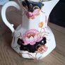 Vintage Mason's Octagonal Jug Waterlily Pattern Image 2
