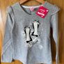 Brand new with tags Girl's Elegant Grey Long Sleeve Top Image 2