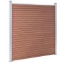 Garden Fence WPC 699x186 cm Brown Image 2