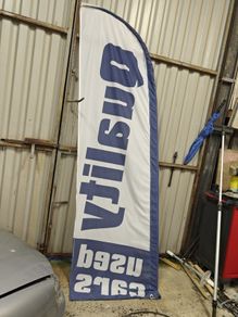 Used car sales flag sign