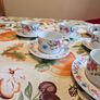 Set of 6 Sabichi Housewares Fine China Cups & Saucers  Floral Pattern Image 2