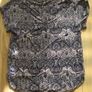 Ladies navy and white paisley style lightweight blouse size 8 /small Image 2